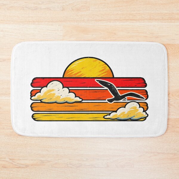 Item preview, Sunrise Lines pattern with Seagull designed and sold by Mick G Designs.
