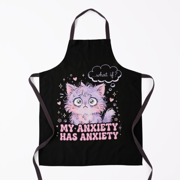 Item preview, My Anxiety Has Anxiety Cat - Cute Anxious Kitten Pastel designed and sold by Fulaly.