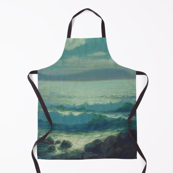 Item preview, Hawaiian coast seascape waves classical masterpiece nautical ocean painting art print by Lionel Walden designed and sold by Jéanpaul Ferro.