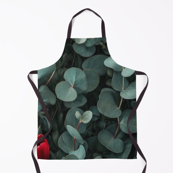 Item preview, Red Tulips Eucalyptus Leaves Dark Moody Botanical Photography designed and sold by LYAN-STORE.