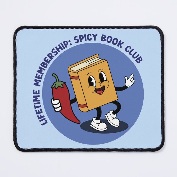 Item preview, Lifetime Membership Spicy Book Club Cartoon Book Lover Design designed and sold by Hallowed Artistry.