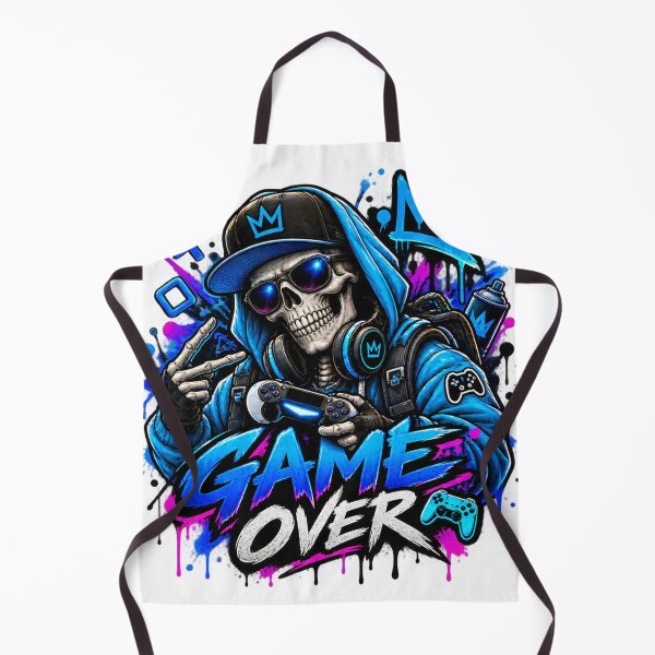 Item preview, Game Over Skull Gamer designed and sold by VYBORA Studio.