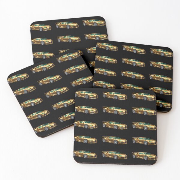 Item preview, Gold Bugatti racing emerald glass car designed and sold by C3R0.