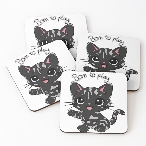 Item preview, Born to Play Cat designed and sold by Phyllya Design.