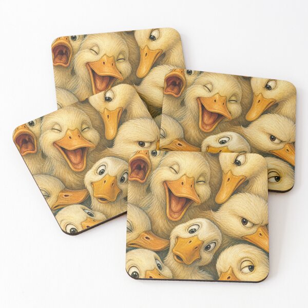 Item preview, Cute Duck Faces Portrait Collage designed and sold by merchxwear.