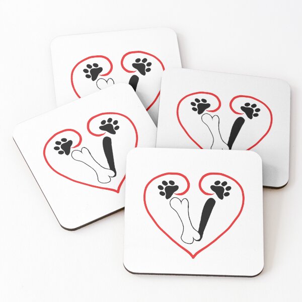 Item preview, Heart dog with the letter V designed and sold by acreació.