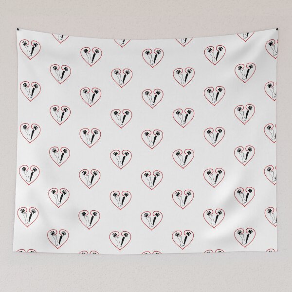 Item preview, Heart dog with the letter V designed and sold by acreació.