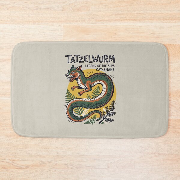 Item preview, Tatzelwurm Cat Snake Legend of the Alps Cryptid Illustration designed and sold by KiwiRider.