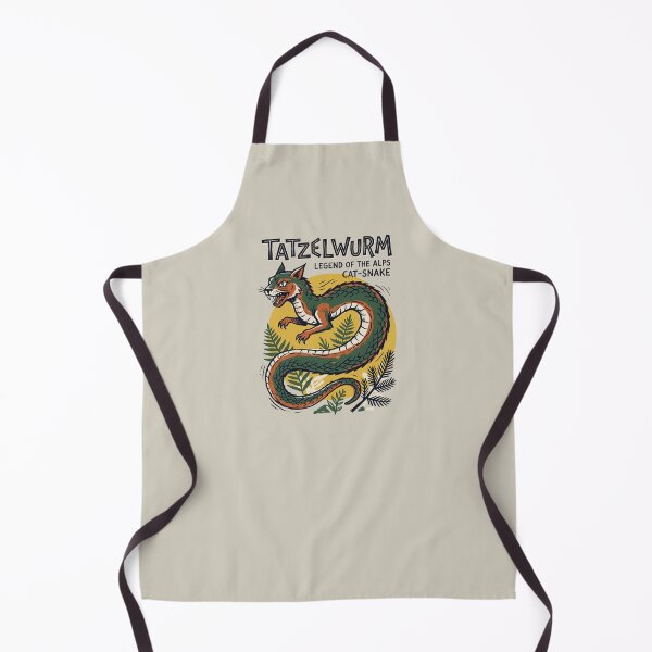 Item preview, Tatzelwurm Cat Snake Legend of the Alps Cryptid Illustration designed and sold by KiwiRider.