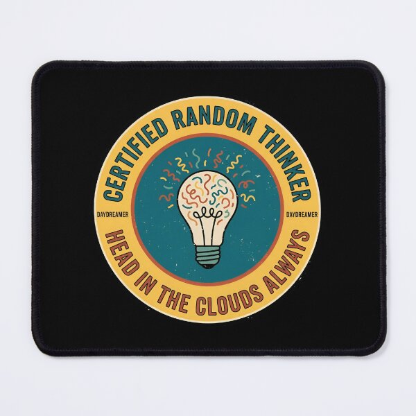 Item preview, Certified Random Thinker Daydreamer Vintage Badge designed and sold by DuckOddity.
