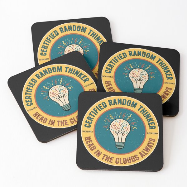 Item preview, Certified Random Thinker Daydreamer Vintage Badge designed and sold by DuckOddity.