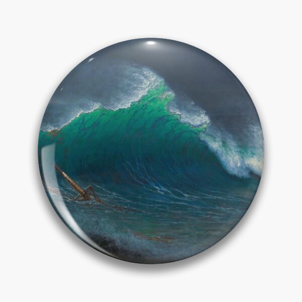 Item preview, The Shore of the Turquoise Sea ocean nautical seascape art print painting by Albert Bierstadt designed and sold by Jéanpaul  Ferro.