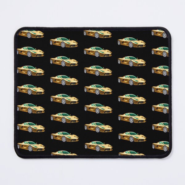 Item preview, Gold Ferrari racing emerald glass car designed and sold by C3R0.