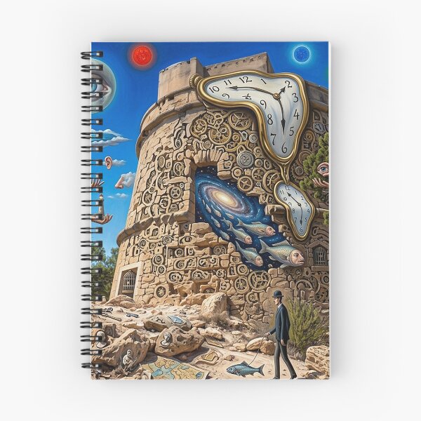 Item preview, Surrealist Ibiza Pirate Tower Portinatx Salvador Dali Style designed and sold by ArtworkNorth.