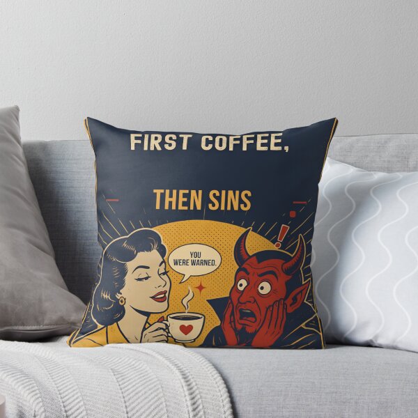 Item preview, She Likes the Devil. Time for coffee. designed and sold by LookWhatIGot.