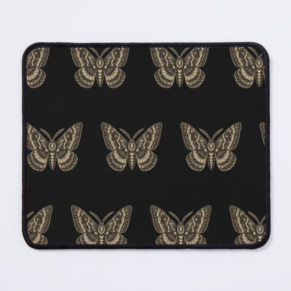 Item preview, Vintage Moth Illustration Dark Aesthetic Pattern designed and sold by TheNightsCrest.