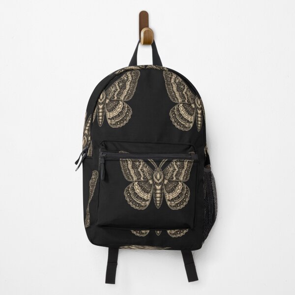 Item preview, Vintage Moth Illustration Dark Aesthetic Pattern designed and sold by TheNightsCrest.