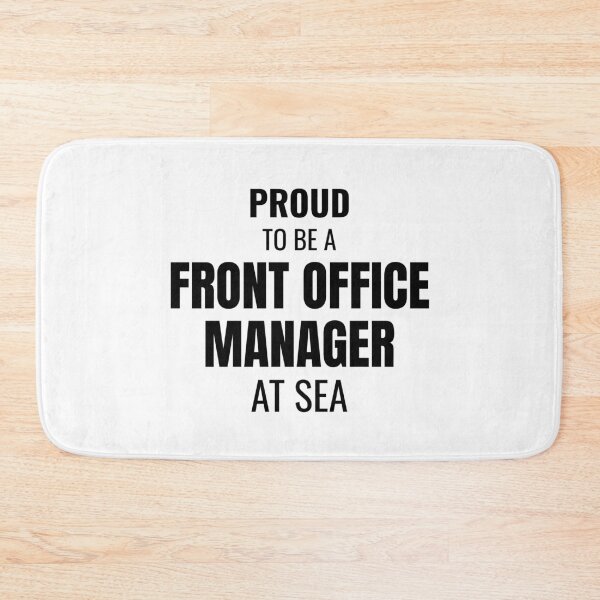 Item preview, Proud to be a Front Office Manager at Sea (Black) designed and sold by ShipCrewNation.