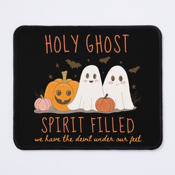 Item preview, Cute Vintage Halloween Ghost and Pumpkins, Holy Spirit Filled Christian, Spooky Season Autumn  designed and sold by Forevermore.