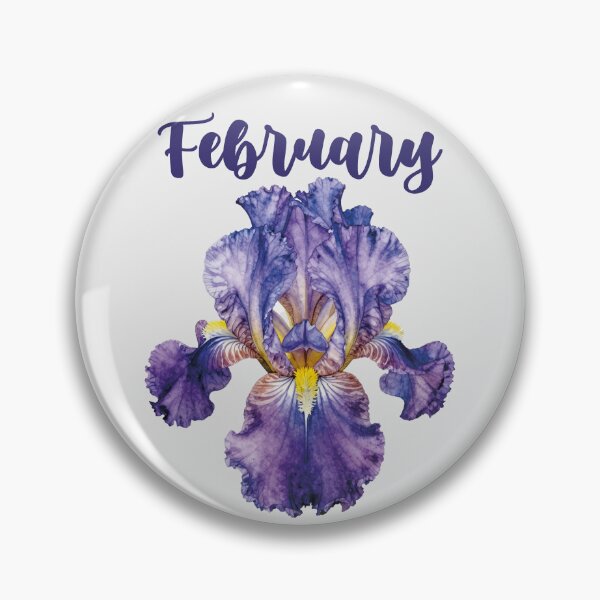 Item preview, Watercolor Purple Iris February Birth Flower designed and sold by WildArtIT.
