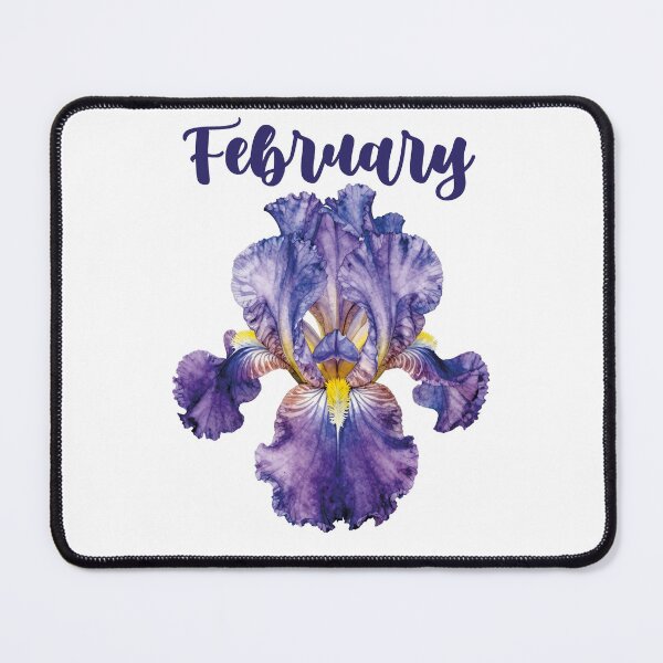 Item preview, Watercolor Purple Iris February Birth Flower designed and sold by WildArtIT.
