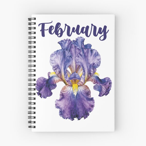 Item preview, Watercolor Purple Iris February Birth Flower designed and sold by WildArtIT.