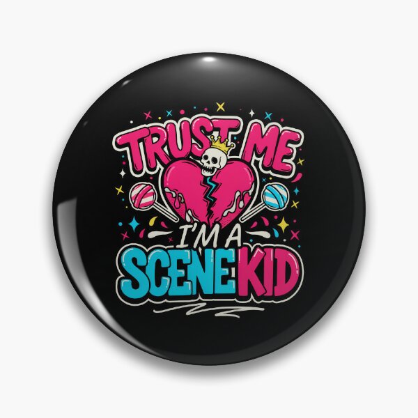 Item preview, Trust Me I'm A Scene Kid Skull Heart Gift designed and sold by Say It With Ink.