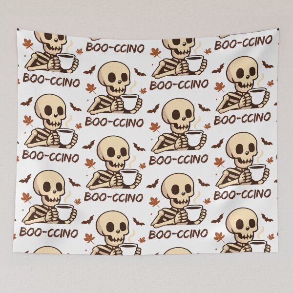Item preview, Boo-ccino Skeleton Coffee Spooky Halloween Autumn Design designed and sold by CutieGalore.