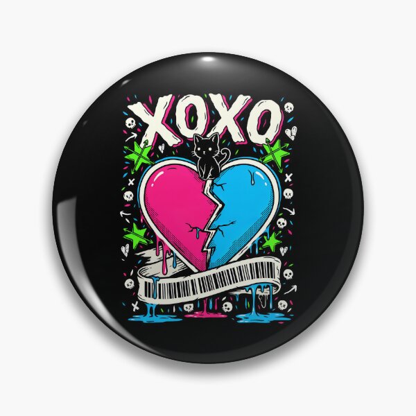 Item preview, XOXO Barcode Broken Heart Scene Kid Gift designed and sold by Say It With Ink.