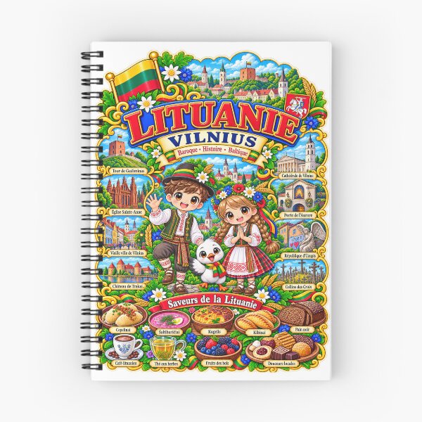 Item preview, Lithuania Vilnius – Kawaii Trip, Lithuanian Culture and Flavors of Lithuania designed and sold by Cifi64.