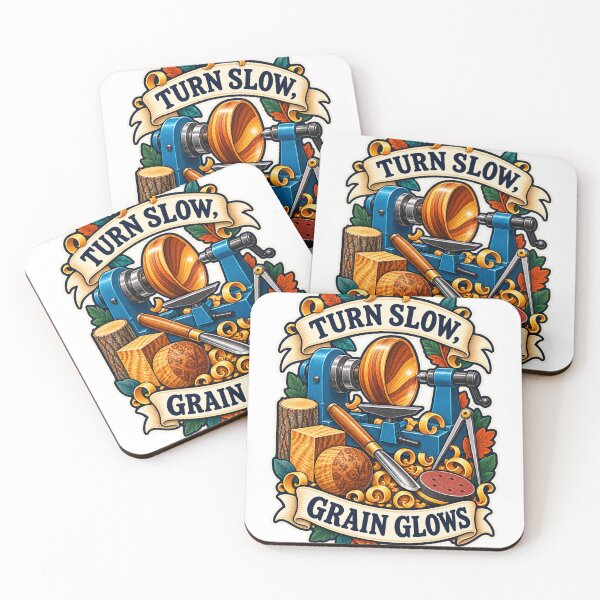 Item preview, Turn Slow Grain Glows Woodturning Craft Art designed and sold by CheerfulNest.
