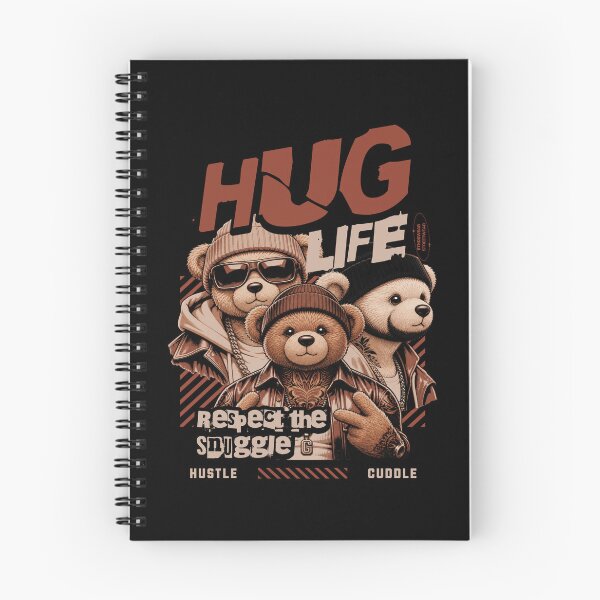 Item preview, Hug Life Hustle Cuddle Streetwear Bear Design designed and sold by EthosWear.