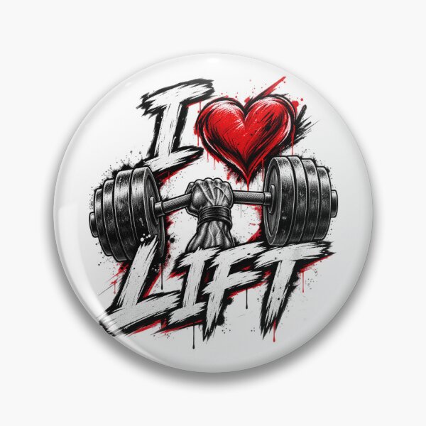 Item preview, I Love Lift – Gym Barbell Fitness Design designed and sold by BeastMode.