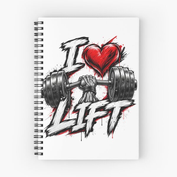 Item preview, I Love Lift – Gym Barbell Fitness Design designed and sold by BeastMode.