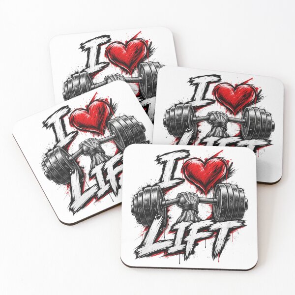 Item preview, I Love Lift – Gym Barbell Fitness Design designed and sold by BeastMode.