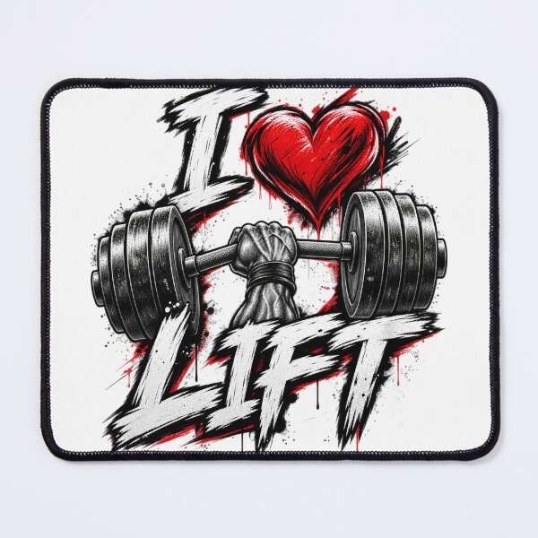 Item preview, I Love Lift – Gym Barbell Fitness Design designed and sold by BeastMode.
