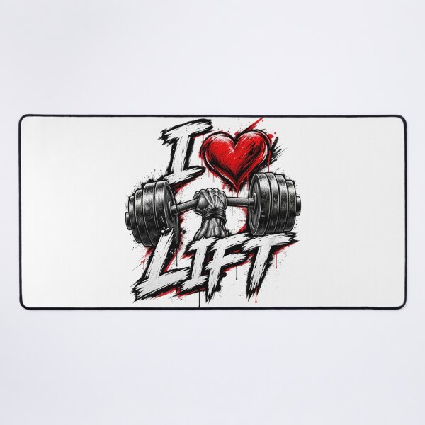 Item preview, I Love Lift – Gym Barbell Fitness Design designed and sold by BeastMode.