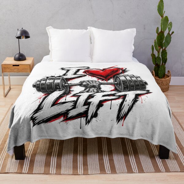 Item preview, I Love Lift – Gym Barbell Fitness Design designed and sold by BeastMode.