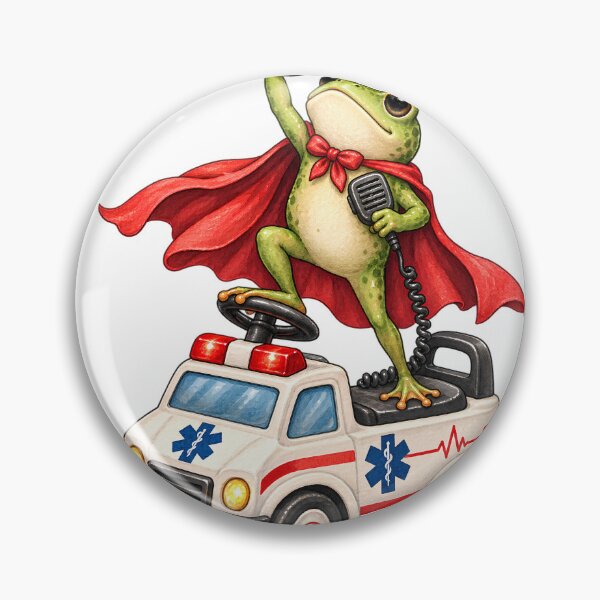 Item preview, We Wee-Woo At Dawn Frog Paramedic EMT Design designed and sold by VGAfanatic.
