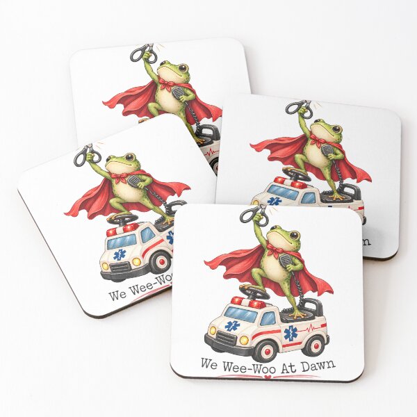 Item preview, We Wee-Woo At Dawn Frog Paramedic EMT Design designed and sold by VGAfanatic.