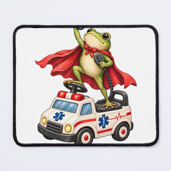 Item preview, We Wee-Woo At Dawn Frog Paramedic EMT Design designed and sold by VGAfanatic.