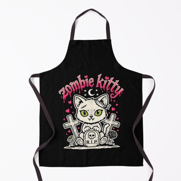 Item preview, Zombie Kitty Cute Pastel Goth Halloween Cat designed and sold by Say It With Ink.