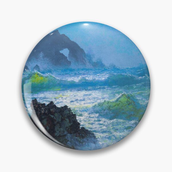 Item preview, Seal Rock, Pacific Coast seascape California coastal art print painting by Albert Bierstadt designed and sold by Jéanpaul  Ferro.