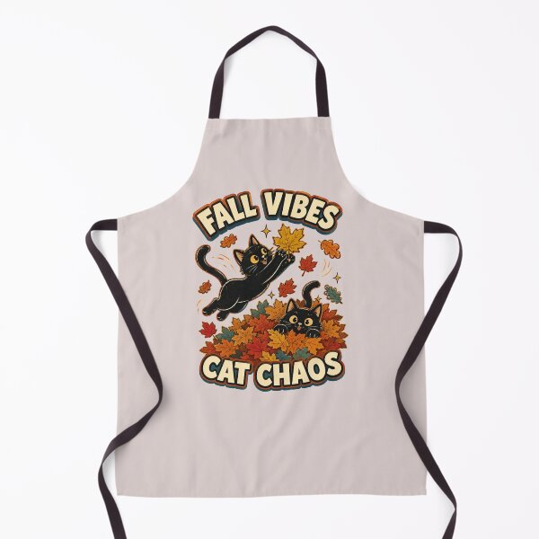 Item preview, Fall Vibes Cat Chaos – Funny Black Cats Autumn Design designed and sold by NinaCreator.