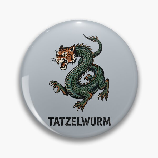 Item preview, Tatzelwurm Traditional Tattoo Style Cryptid Monster Graphic designed and sold by KiwiRider.