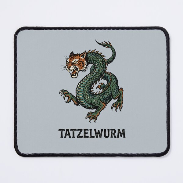 Item preview, Tatzelwurm Traditional Tattoo Style Cryptid Monster Graphic designed and sold by KiwiRider.