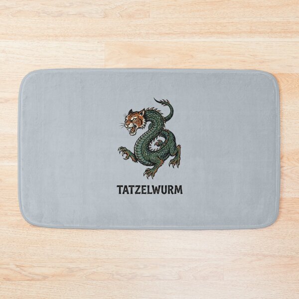 Item preview, Tatzelwurm Traditional Tattoo Style Cryptid Monster Graphic designed and sold by KiwiRider.