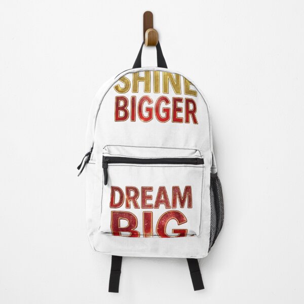 Item preview, Dream Big Shine Bigger Gold Motivational Typography  designed and sold by LC&LCPlatform.