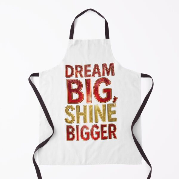 Item preview, Dream Big Shine Bigger Gold Motivational Typography designed and sold by LC&LCPlatform.