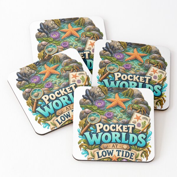 Item preview, Pocket Worlds At Low Tide Coastal Nature designed and sold by CheerfulNest.